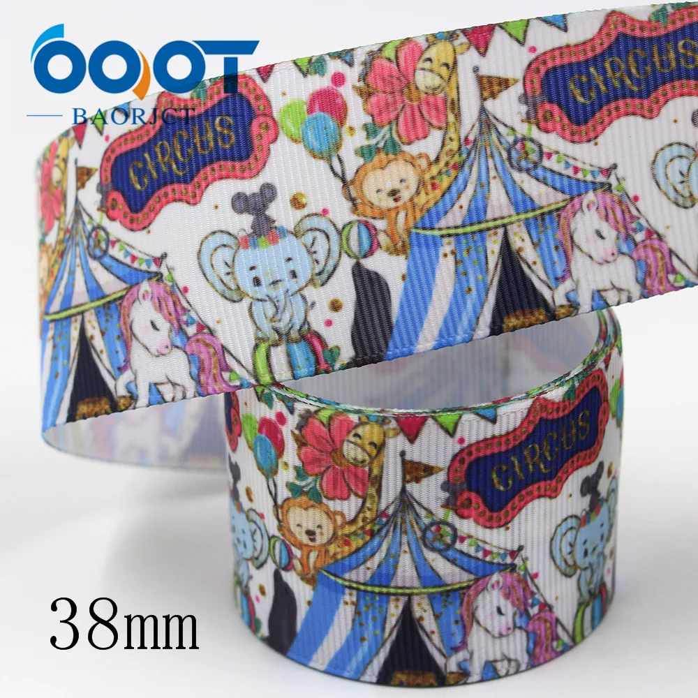 OOOT BAORJCT I-191211-2677 10 ярдов 38 мм мультфильм термотрансферные печатные корсажные ленты