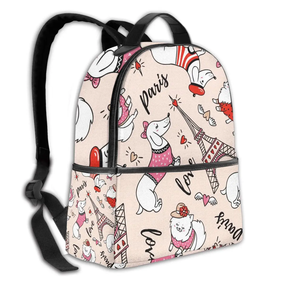 Классические простые женские рюкзаки школьная сумка для подростков Парижская