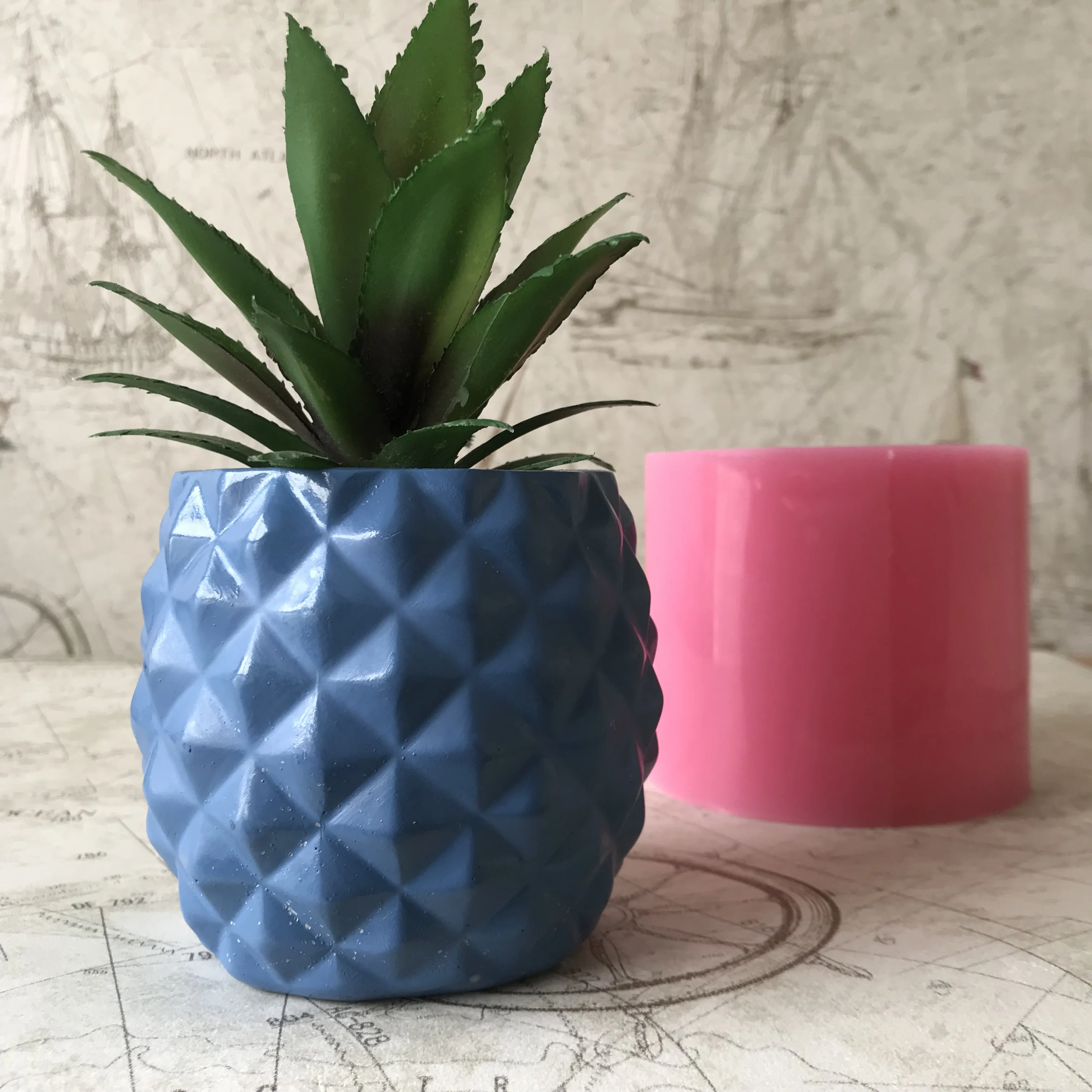 Фрукты 3D Ананас Форма для вазы большой бетон силиконовый пресс-формы цветочных