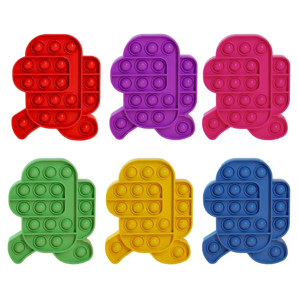 

Push Bubble Sensory Fidget Toy Stress Reliever Silicone Anti-stress Squish Push Bubble Toys Kids Logic Thinking Education Toys