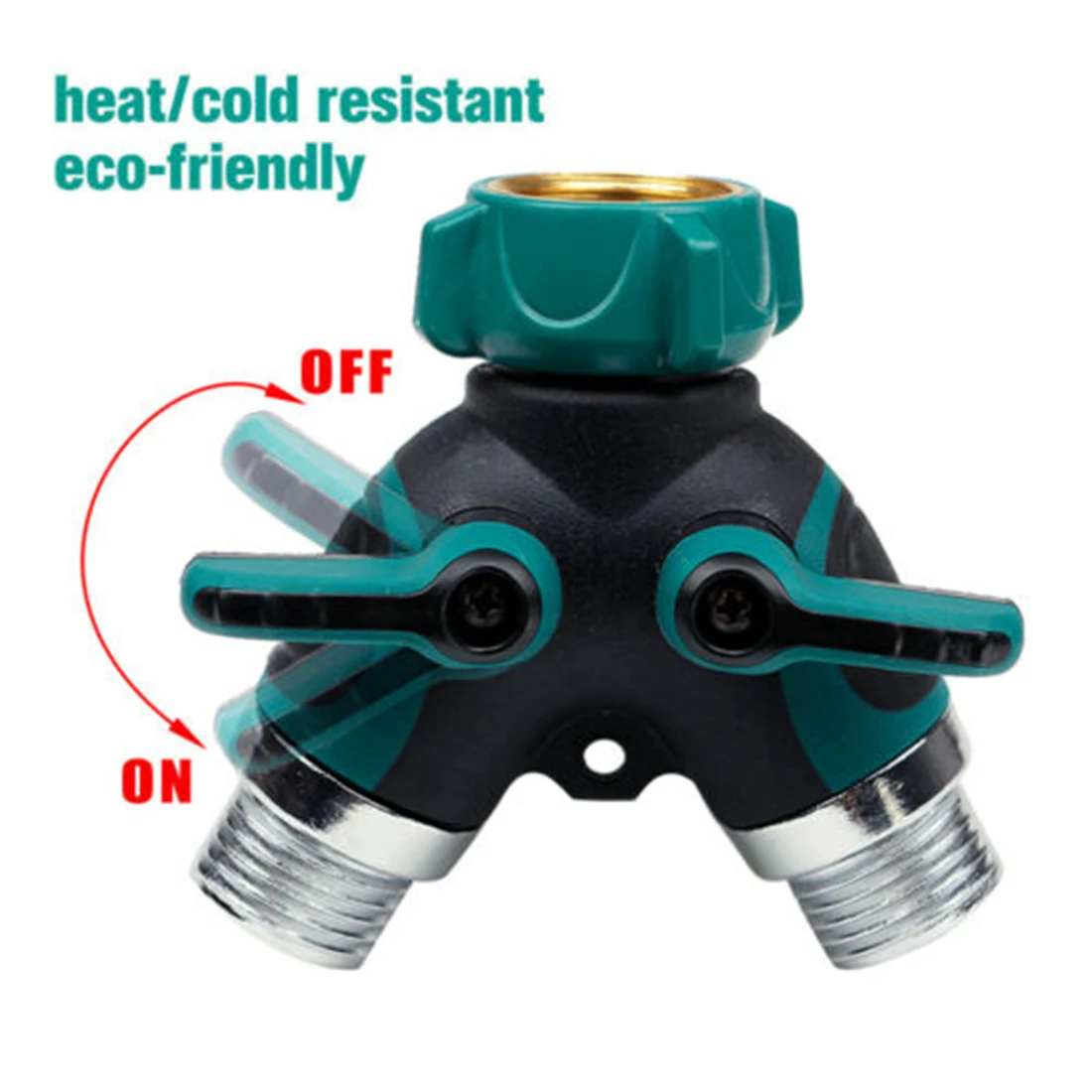 

Anti leak Hose Splitter 3/4 inch Y Type Two Way Tap Connector Irrigation