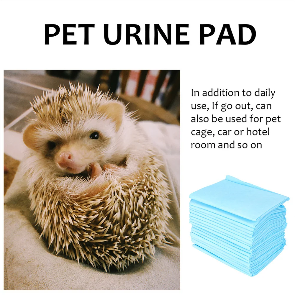 

100 Sheets of Useful Pet Pee Pads Quick Absorbent Pee Mats Practical Pet Diapers