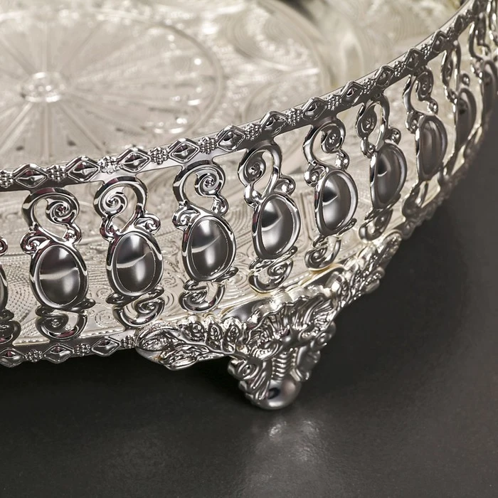 Поднос сервировочный Солон 34х24 5х9 см с ручками | Дом и сад