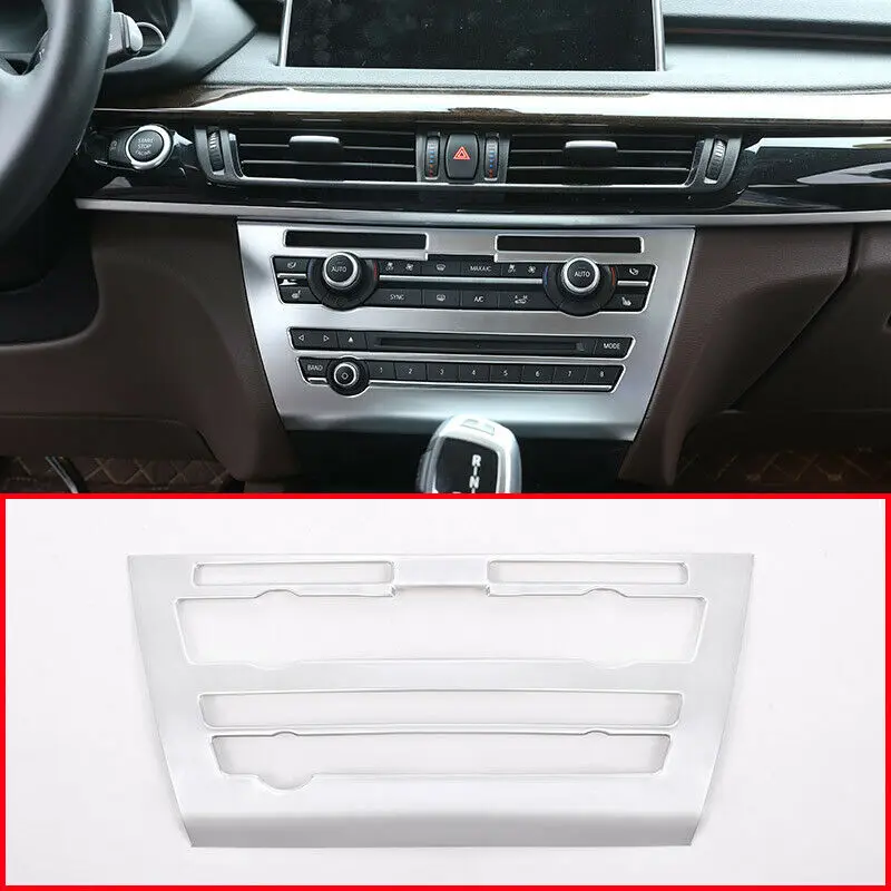 

Chrome For BMW X5 F15 Central Console A/C Air Conditioning Volume Panel Frame