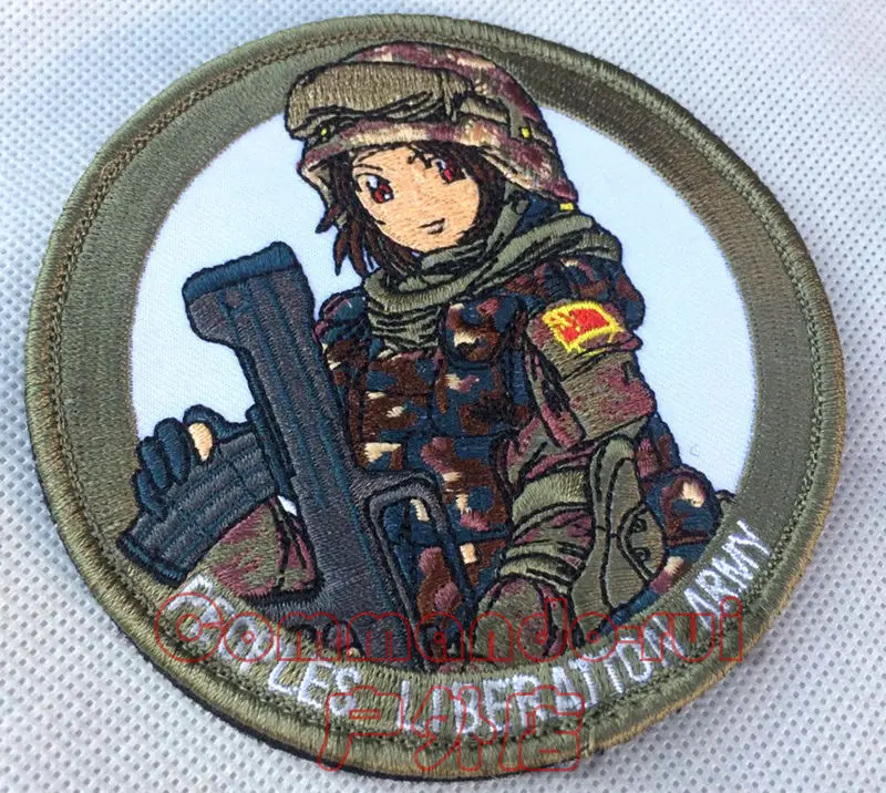 Привет! Junwu Nya вышивка полилактида Военная рукоятка раньше освободительная армия