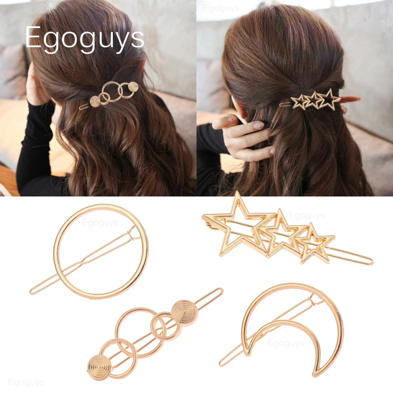 Женские Элегантные Заколки для волос из металлического сплава женские винтажные