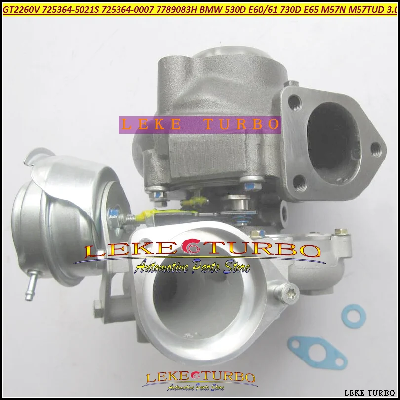 GT2260V 725364 0006 0007 0009 11657789083H 11657789083J Turbo для BMW 530D E60 E61 730D E65 2007 M57N 3.0L|Воздухозаборники| |