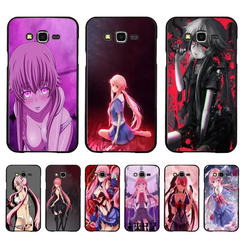 

Japanese Anime Future Diary Mirai Nikki Phone Case For Samsung Galaxy J4plus J6 J5 J72016 J7prime cover for J7Core J6plus Back