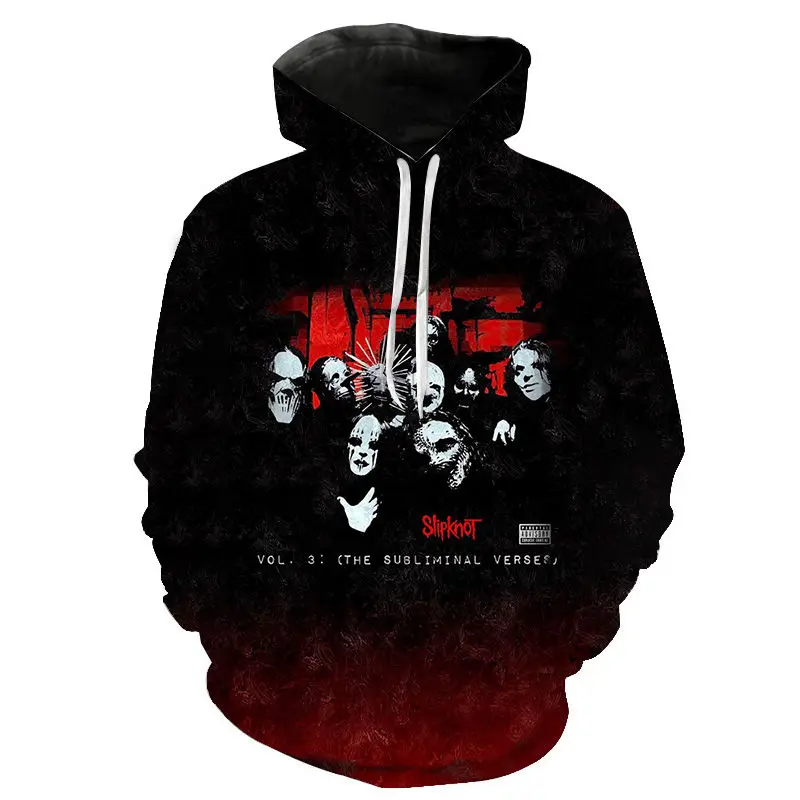 

2021 spring and autumn new hoodie 3D printing ghoul pattern, men's hoodie, men's and women's fashion sports and leisure hoodies