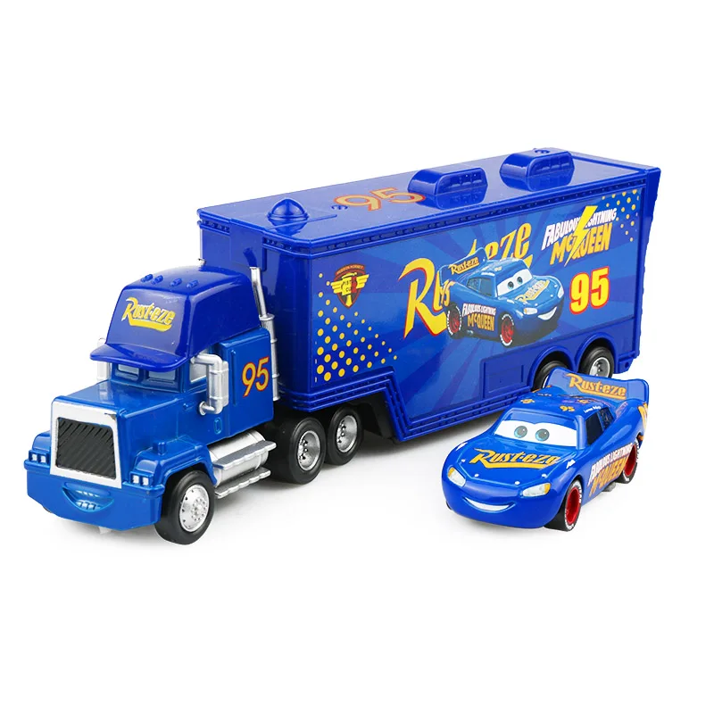 Disney Pixar Cars 2 3 игрушка Молния Маккуин Джексон шторм Мак UncleTruck King 1:55 литой металлический игрушечный автомобиль Детский подарок на день рождения - Цвет: Two cars 5