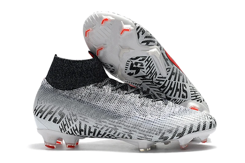 Дешевые супертонкие VI 360 Элитные FG KJ 6 XII 12 CR7 Ronaldo Neymar мужские и женские высокие футбольные бутсы для мальчиков футбольные бутсы Бутсы