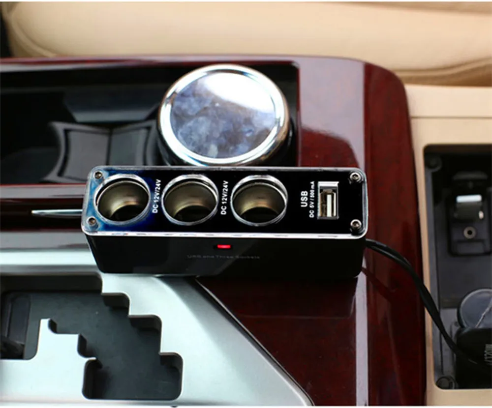 Бесплатная доставка зарядных порта Usb для автомобиля Зарядное устройство Hub