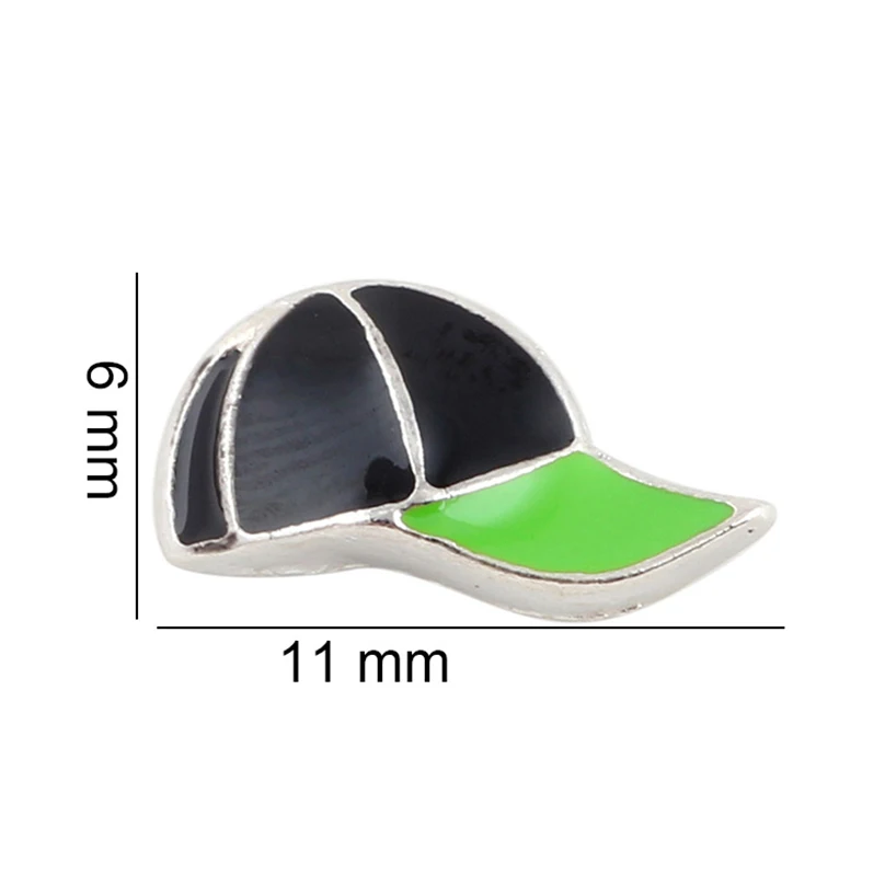 

20Pcs/Lot Hat Floating Charms Hand-made DIY for Glass Lockets