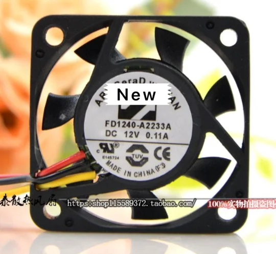 

For Emacro For ARX FD1240-S2233A Server Cooling Fan DC 12V 0.11A 40x40x10mm 3-wire