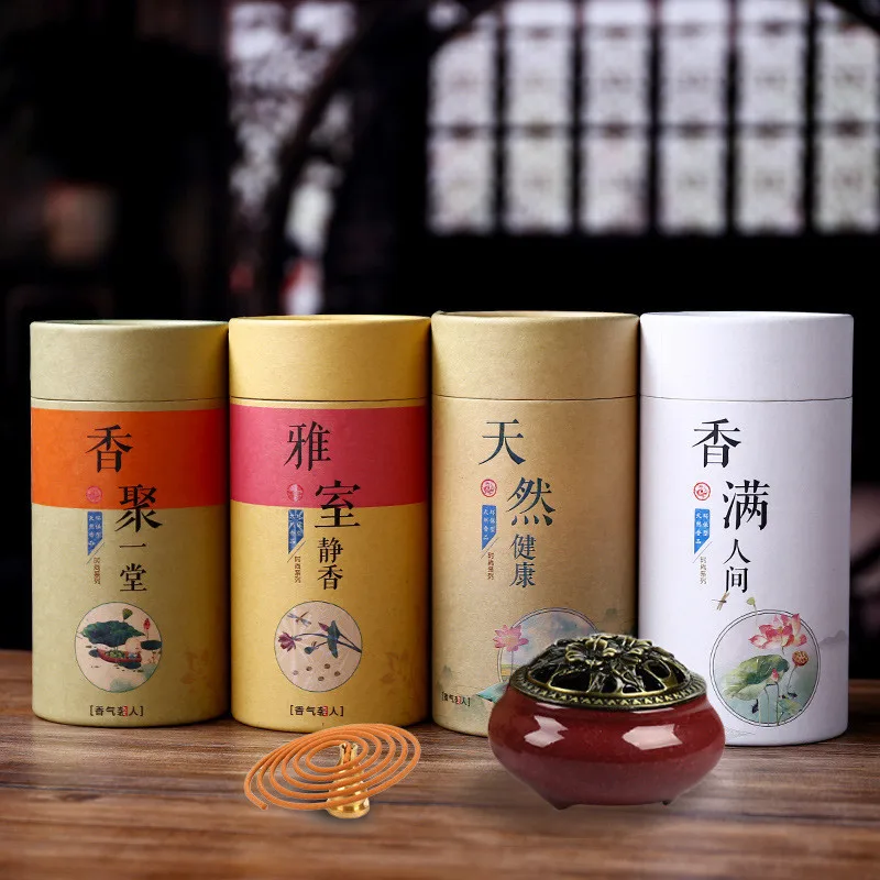 Спиральные благовония 120 шт./коркор. домашний буддистский декор расслабляющий