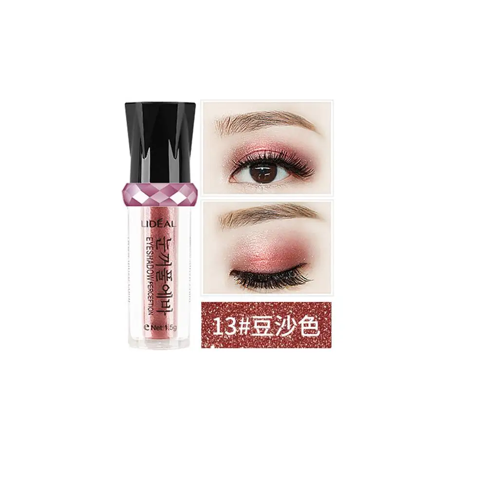 Новинка LIDEAL Rolling beads 14 цветов блестящие тени для век легко наносятся мерцающие тени для век Пигмент Макияж Косметика TSLM1 - Цвет: 13