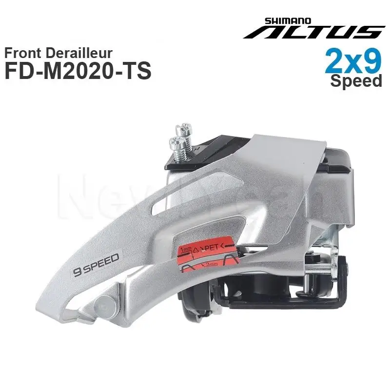 

SHIMANO ALTUS 2x9-speed Front Derailleur FD-M2020-TS - TOP SWING - Clamp Band Mount -Original parts