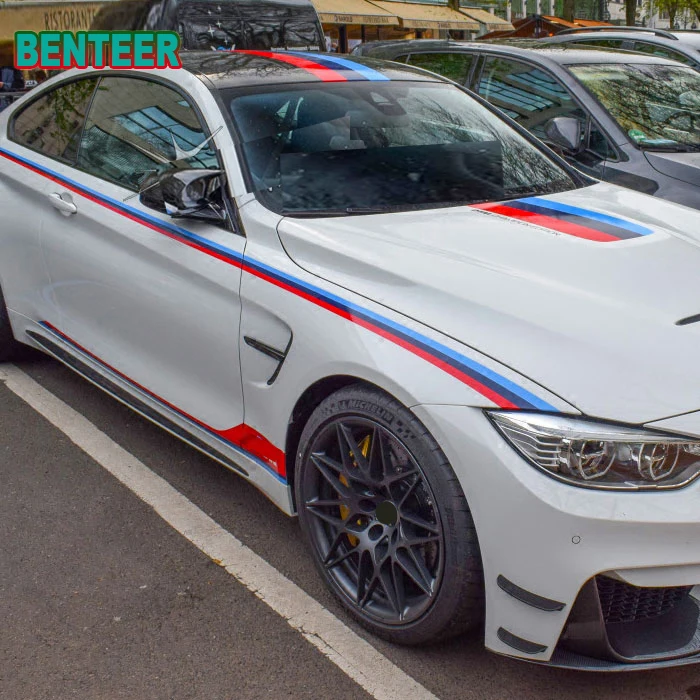 M power performance Автомобильная наклейка на дверь для BMW E90 E60 F30 F10 E46 M3 M4 M5|Наклейки