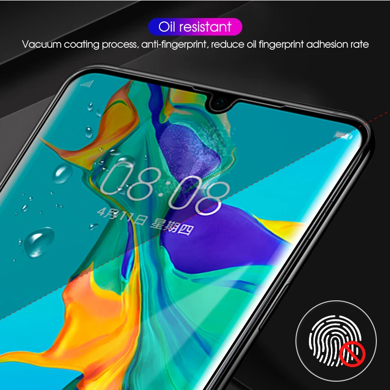 Прозрачная 9D пленка с изогнутыми краями для Honor 20 Pro закаленное стекло huawei 8X10 9 Lite