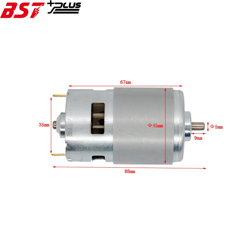 24V no gear 775 DC мотор-редуктор постоянного тока 12 V-36 V 3500-9000 об/мин шариковый подшипник большой высокий крутящий момент Мощность низкая Шум Лидер продаж электронный компонент мотор - Цвет: 24V no gear