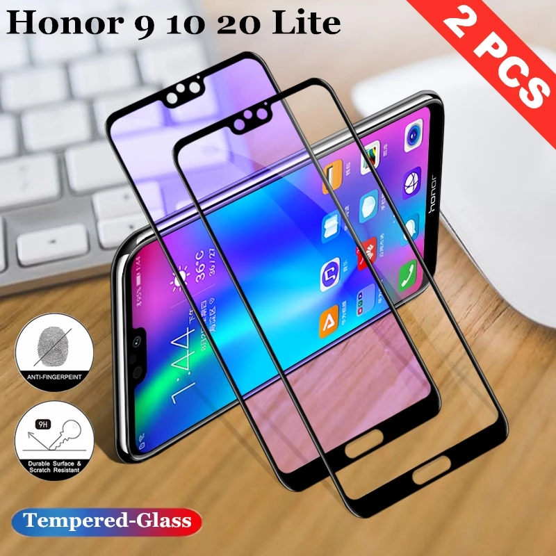 2 шт. защитное стекло на экран honor es для huawei Honor 10 20 Lite 10i i защитная пленка|Защитные