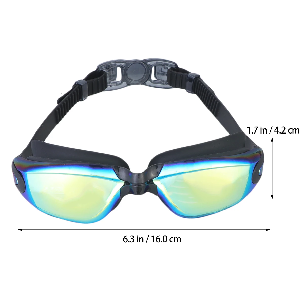 Покрытые плавательные очки HD без протекания противотуманные для мужчин и женщин