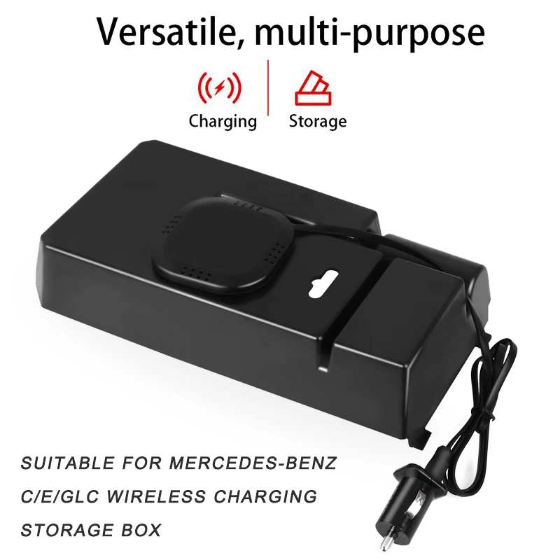 

Vehemo 1 Pc Wireless Charging Storage Box Car Storage Box Waterproof Vehicle for Protection Armrest Box Storage New Anti-Dirty