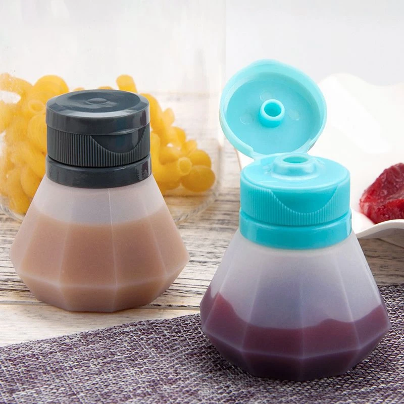 

Jars Container easy to carry Silicone Spice Containers Flip Top Seasoning Bottles Pepper Storage Sauce Bottle Kitchen Accessorie