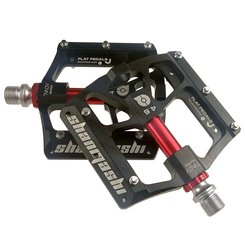 

New Bike pedals 3 Bearing Flat bicycle pedal mtb mountain bmx am xc platform vvt non-slip cnc 9/16 Alloy bike pedal accessories