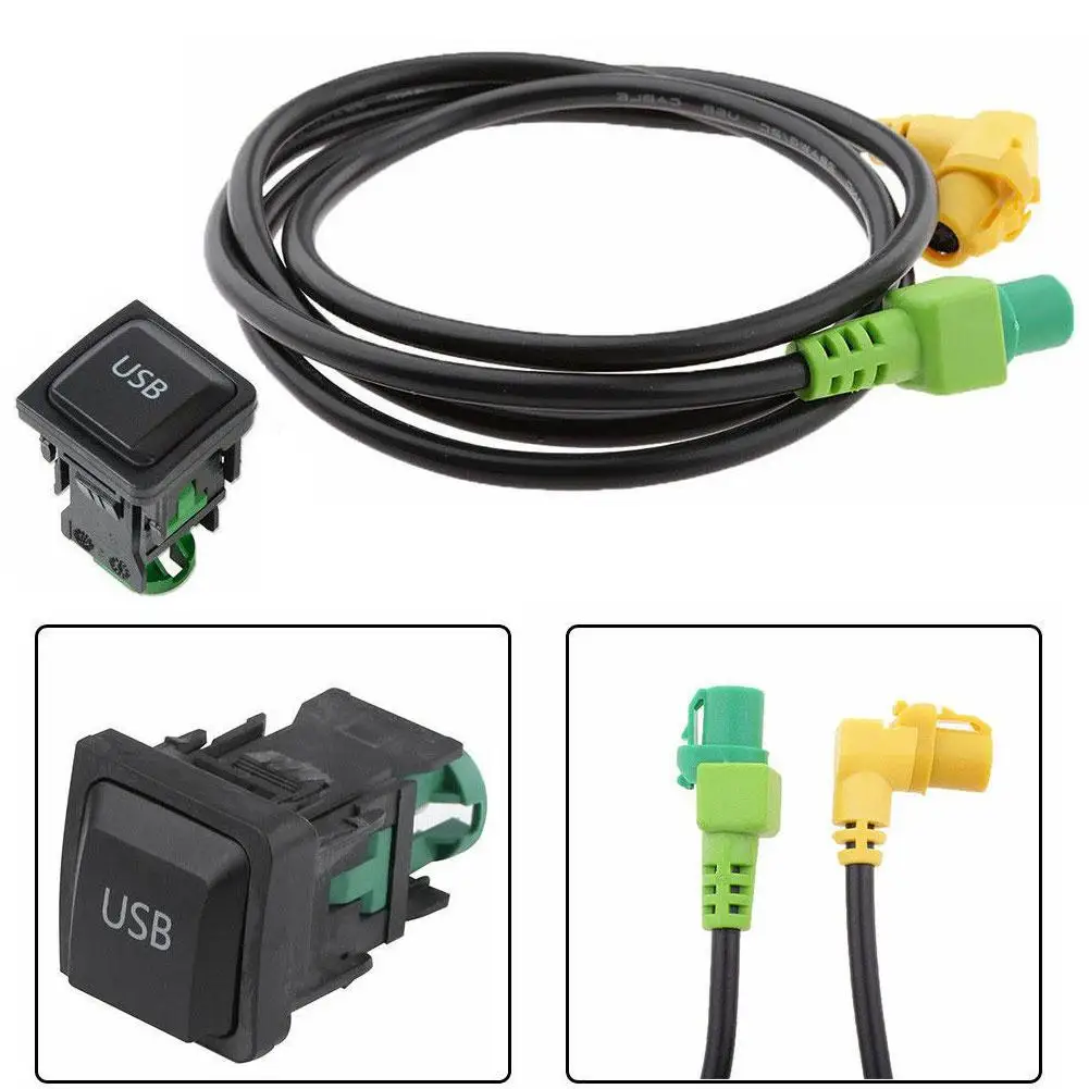 Автомобильный OEM RCD510 RNS315 автомобильный usb-кабель для переключателя для Golf MK6 Jetta MK5 MK6 usb-кабель для переключателя автомобильные аксессуары