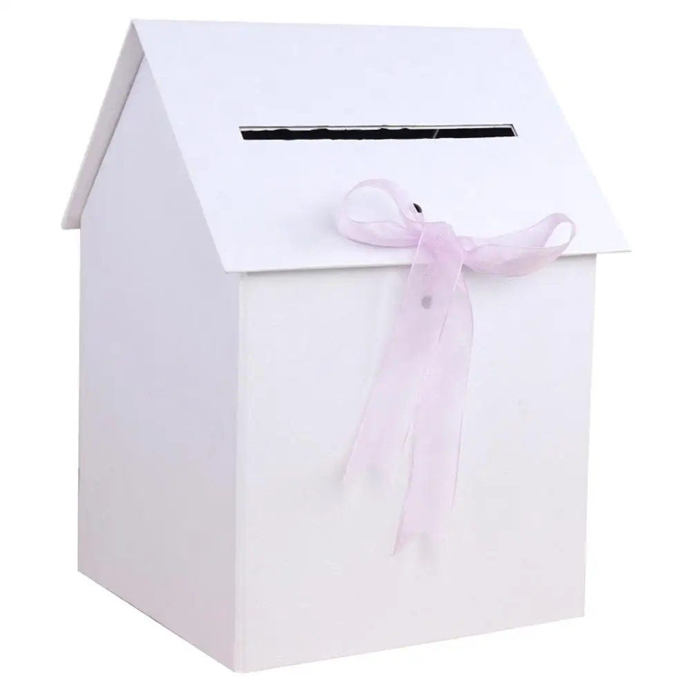 H OurWarm Свадебная подарочная коробка для карт DIY коробка для бумажных денег Свадебная вечеринка Сувениры советы коробки для карточек свадебный душ принадлежности для дня рождения - Цвет: H