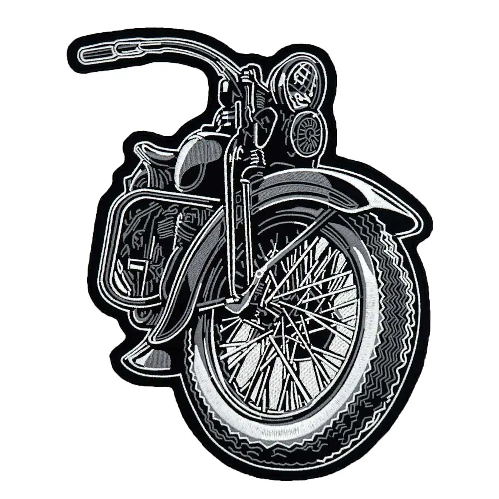 Вышитая этикетка для шитья с крупным мотором наклейки одежды в стиле