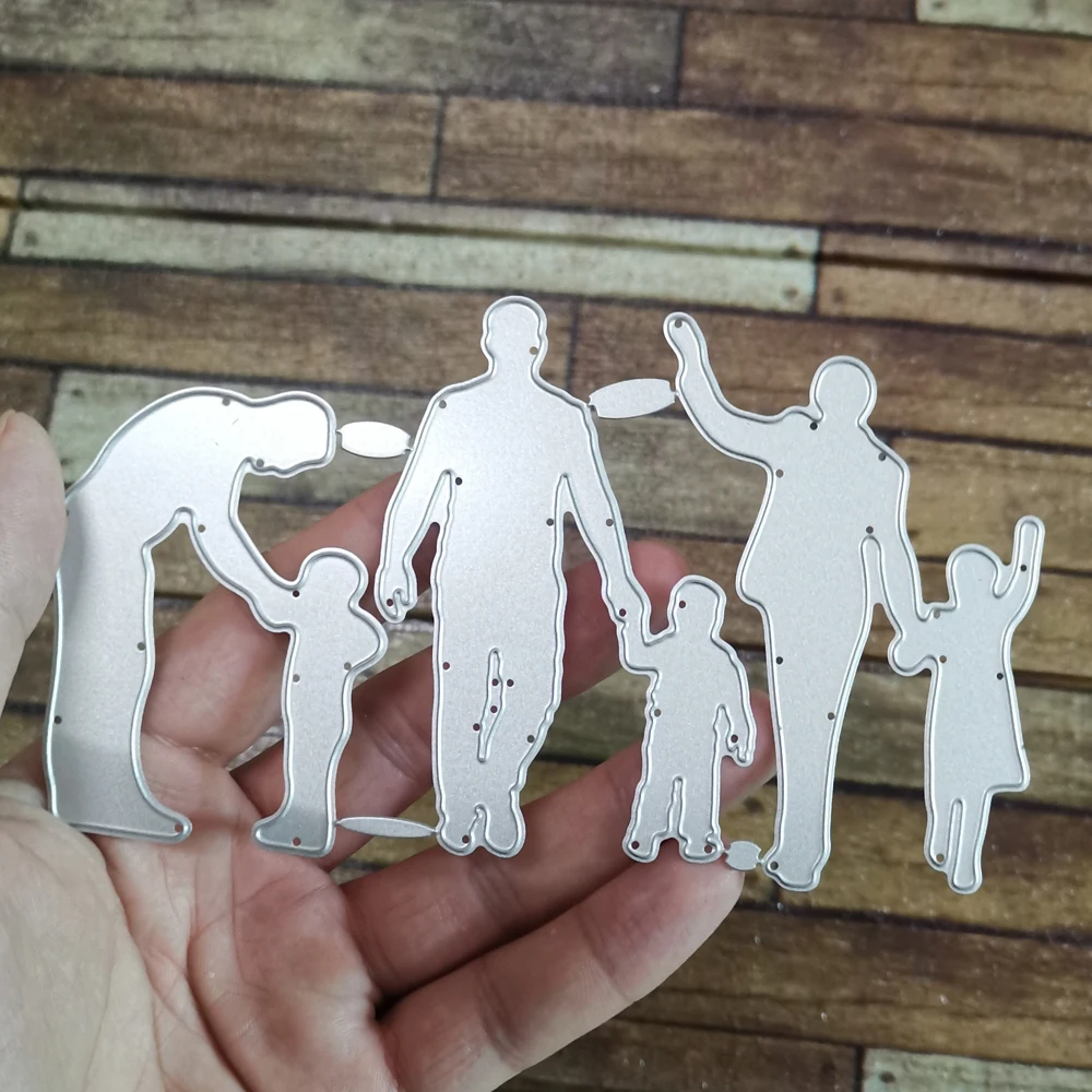 Отец и сын металлические трафареты для пресс-формы DIY альбом скрапбукинга бумага