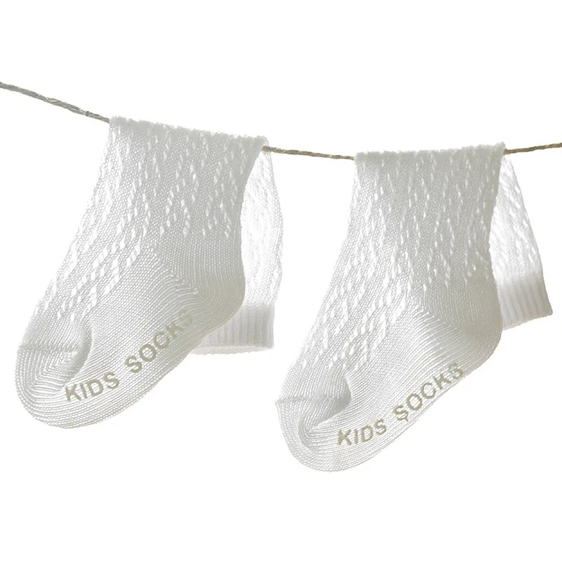 От 0 до 4 лет новые дышащие летние носки для малышей Хлопковые гольфы