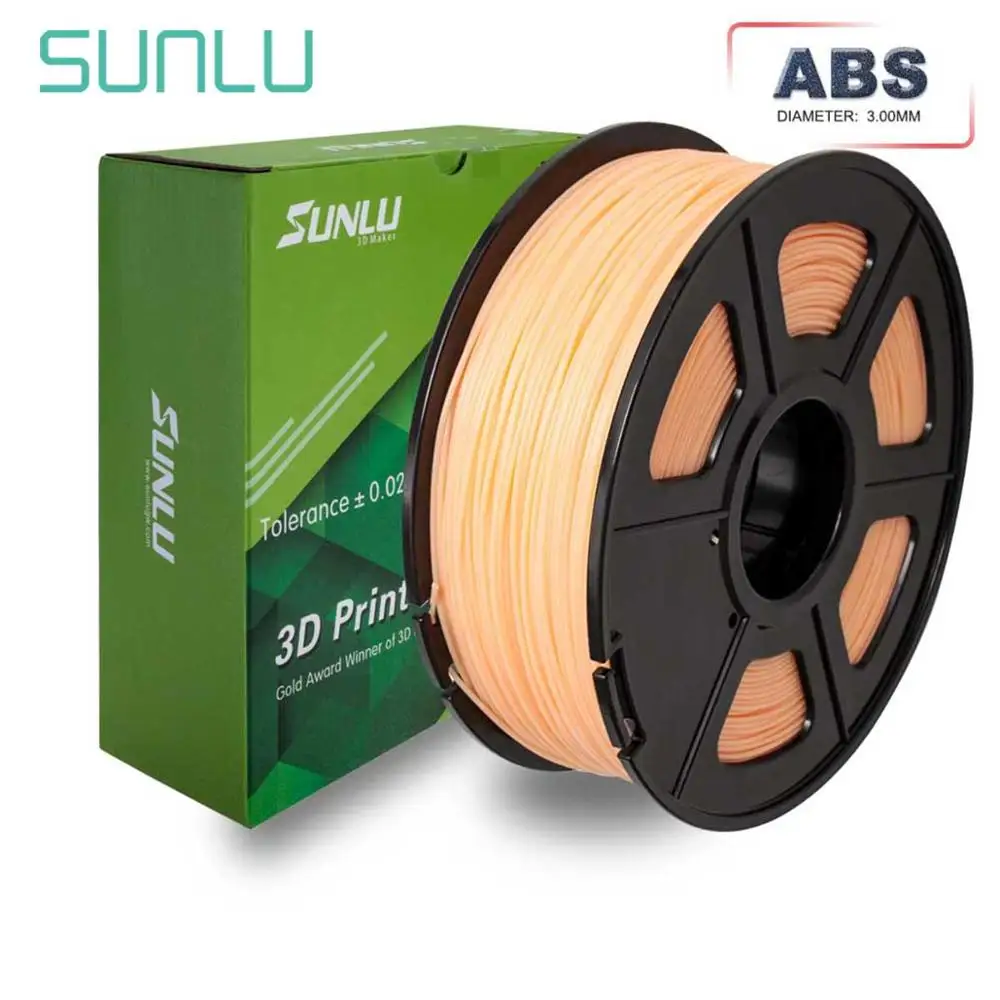 SUNLU ABS 3d принтер нить 3 00 мм 1 кг 2.2lbs с катушкой пластмассы сварочный стержень