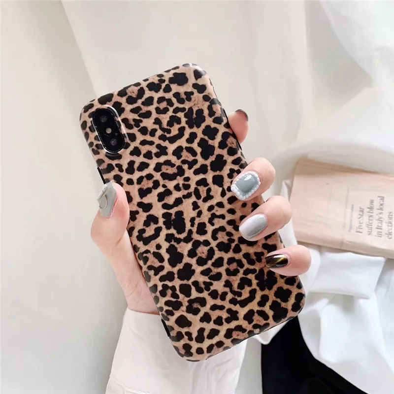 

Hasahing Luxury Leopard Print Phone Case for IPhone 7 Soft IMD Silicone Cover for IPhone 11 12 13 Pro XS Max XR X 6 6S 7 8 Plus