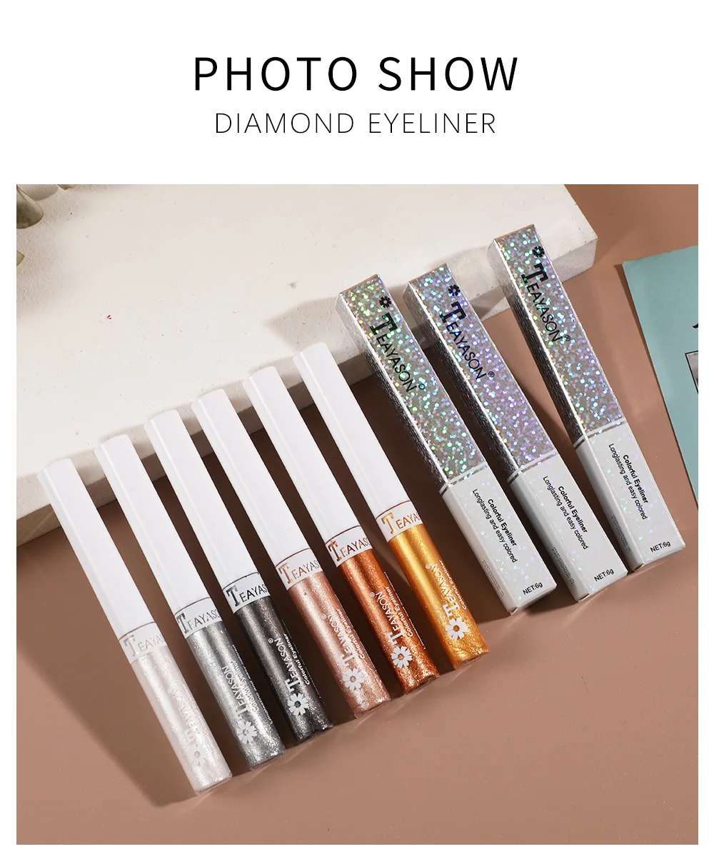 TEAYASON Brighten Silkworm Алмазная подводка для глаз жидкие тени век с перламутровыми