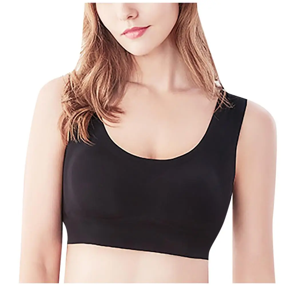 Женский ультратонкий спортивный бюстгальтер однотонного цвета | Женская одежда