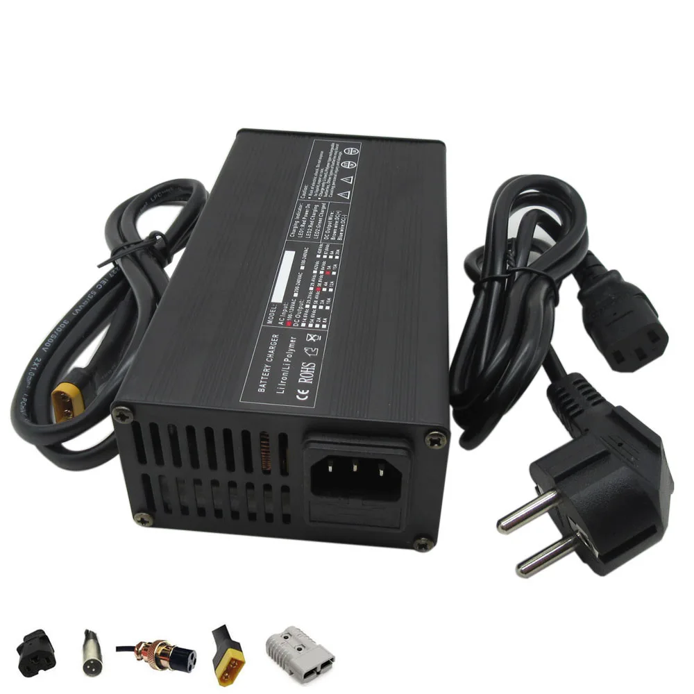 50.4V 5A Charger 44.4V Li ion Battery XT60 Port for 43.2V 12S Lithium Li-ion Electric Bike Bicycle Pack | Электроника