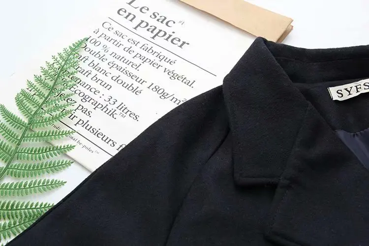 Повседневные шерстяные пальто размера плюс 2019 осенняя одежда модная Свободная