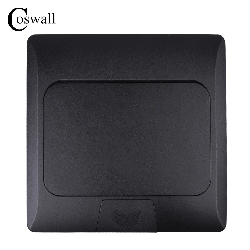 Coswall все Алюминий черный металл Панель бесшумный во всплывающем окне слово