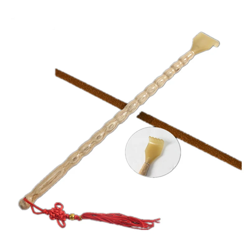 

massage stick shoulder for parents health care shoulder Wooden Horn Back Scratcher Claw Massager Full Body Head Massage Stick