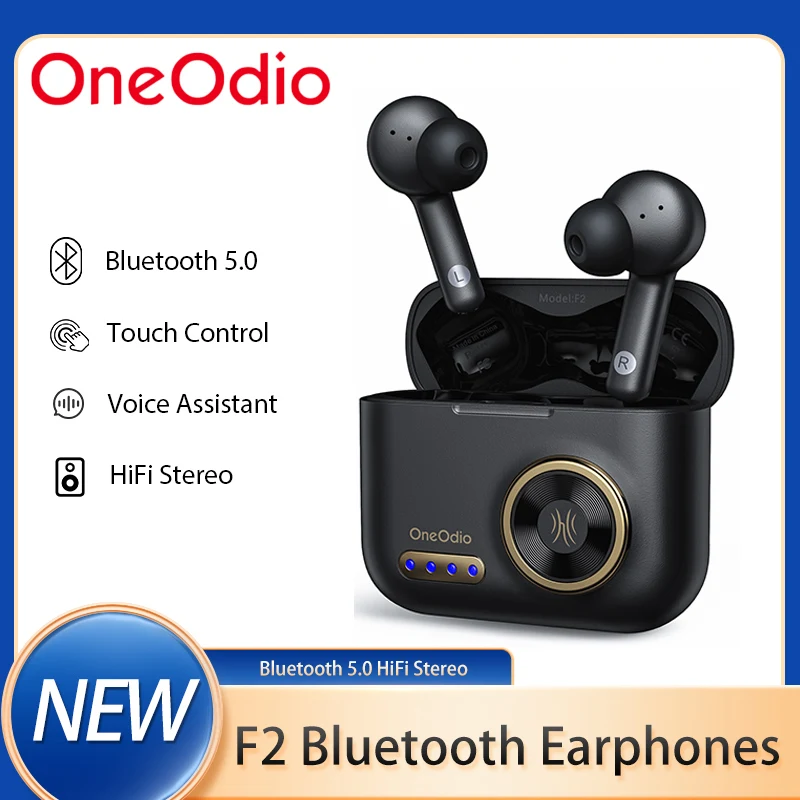 Oneodio F2 TWS Ture беспроводные Bluetooth наушники HiFi стерео Ретро 5 0 гарнитура с микрофоном