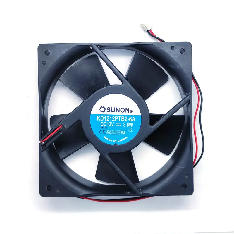 Оригинальный двухшариковый охлаждающий вентилятор Sunon KD1212PTB2-6A 12V 3,6 W 12025