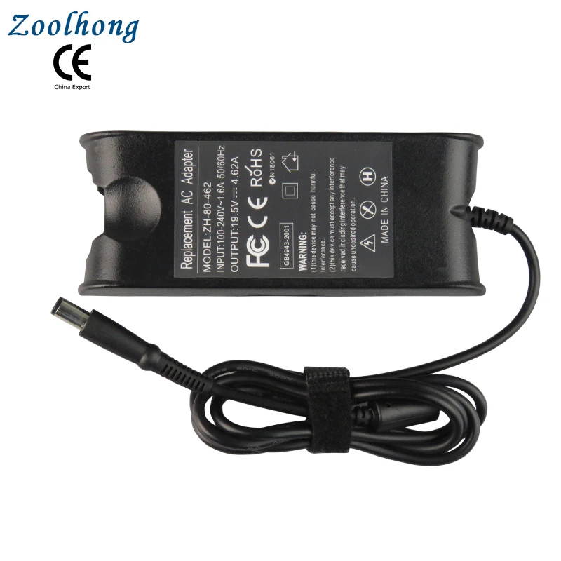 19,5 V 4.62A 90W адаптер переменного тока для DELL Latitude D505 D510 D800 D810 D820 E5530, E5400, E6500, M70 источник питания для ноутбука