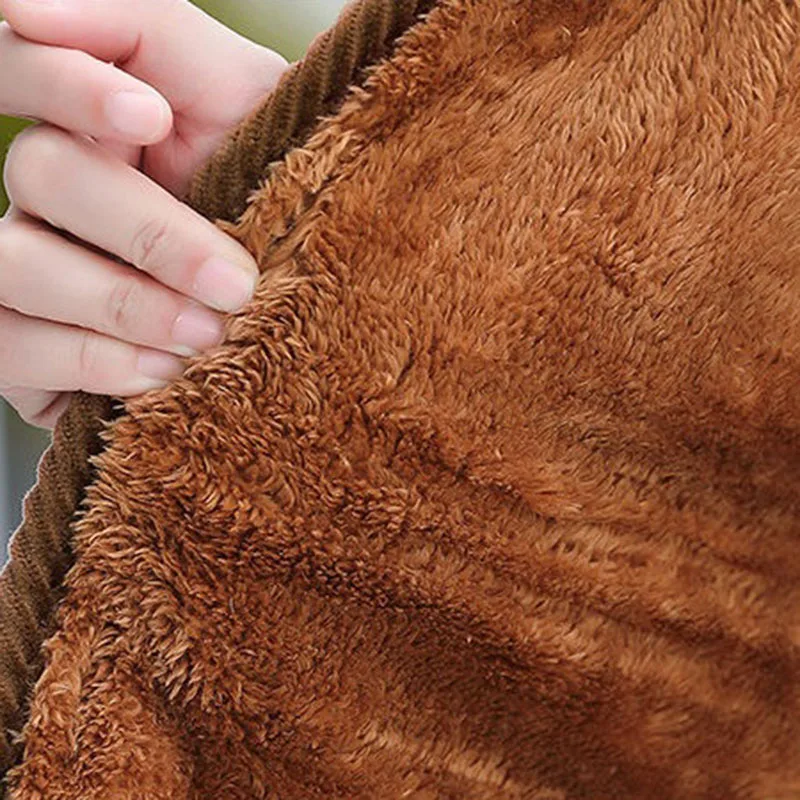 Mom Winter Coat Fleece Thickening Mid-Length Jacket Middle-Aged Elderly Winter Grandma Warm Cotton-Padded Jacket For The Elderly