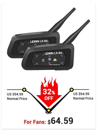 2 шт. Lexin 4 способа пересеченной местности, мотоцикл Bluetooth шлем гарнитуры домофон, FM, BT, интеркомуникатор, наушники MP3 interfone