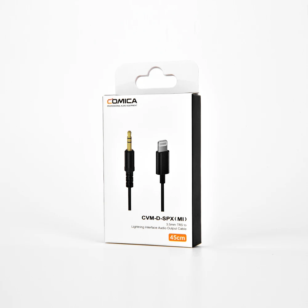

COMICA SPX 3.5MM TRS to Lighting Interface of Smartphone Audio Output Cable