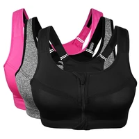 front zipper plus size sports bras women shockproof push up fitness top bra gym workout running yoga bra xxl 3xl 4xl 5xl