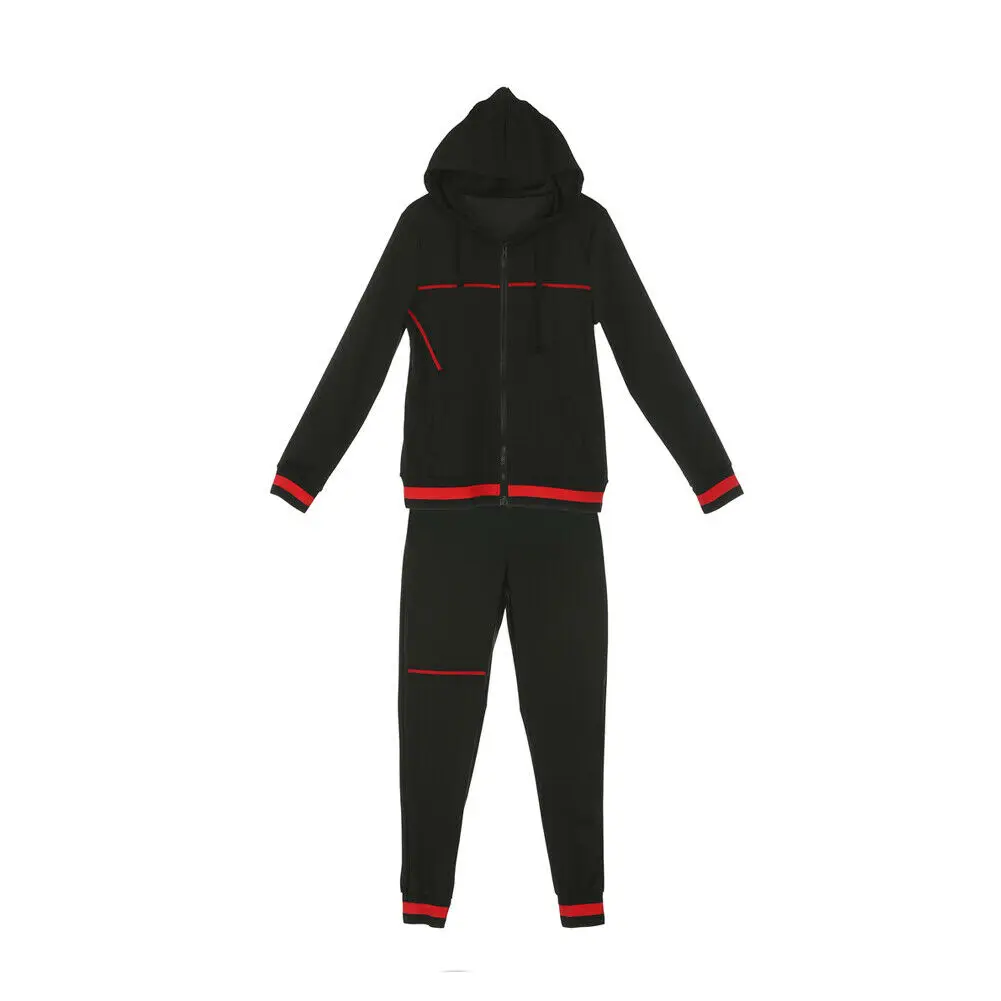 Женский спортивный костюм из 2 предметов укороченный топ с капюшоном и длинным